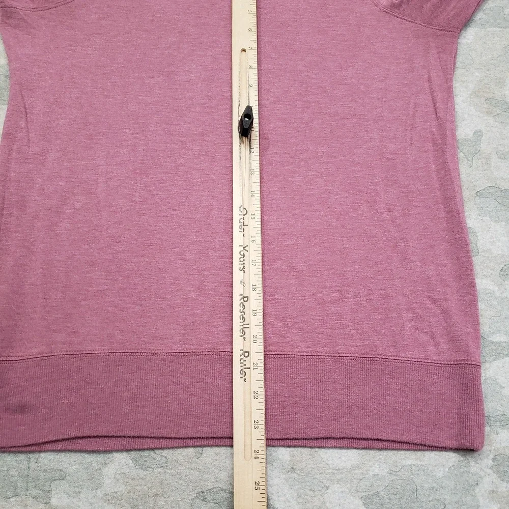 Athleta Sweater Womens Medium Purple‎ Pullover Long Sleeve